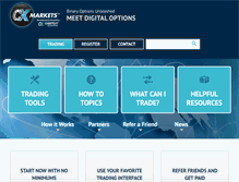 Tablet Screenshot of cxmarkets.com